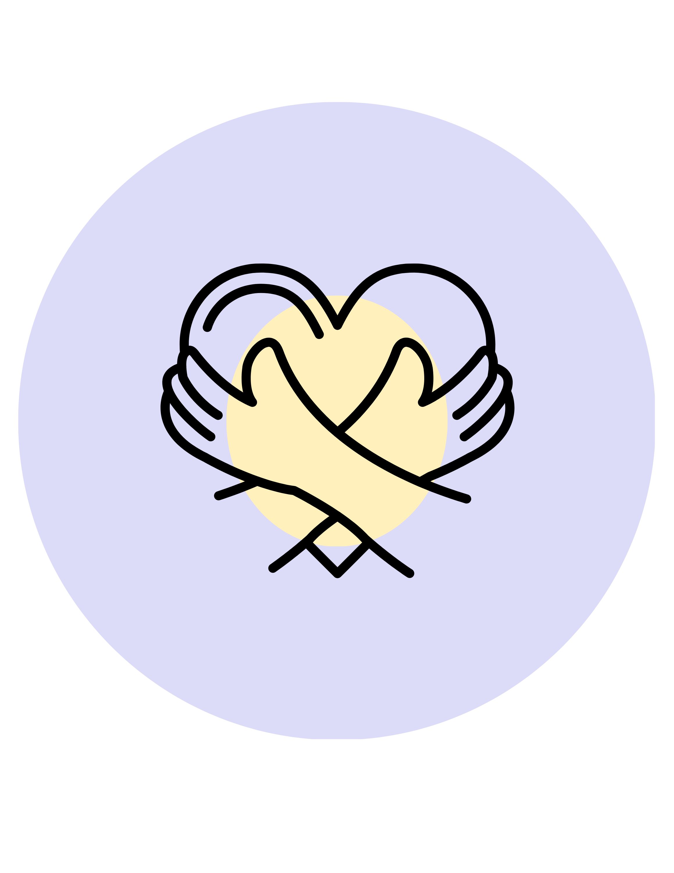 Self-hug heart illustration